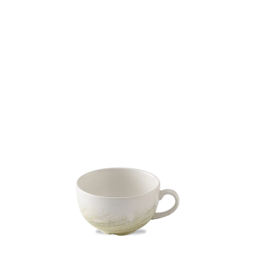 Churchill Elements Fern cappuccinokop 227 ml – groen porseleinen kop voor cafés en restaurants