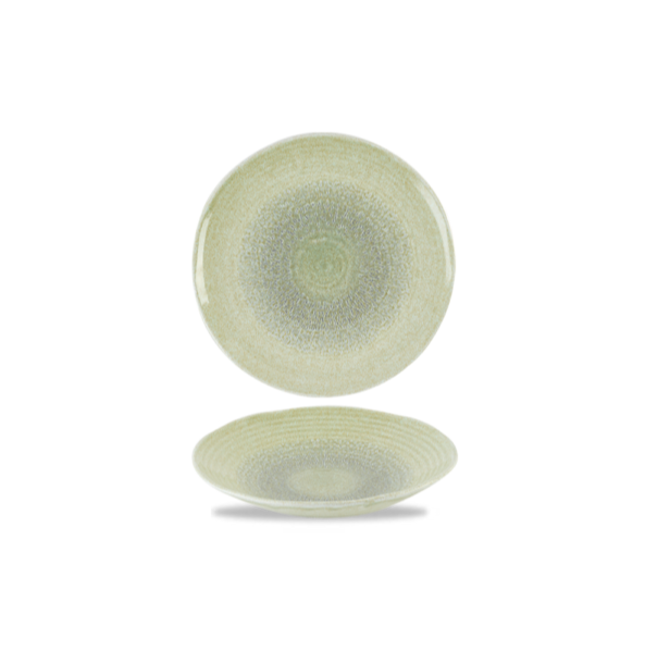 Dudson Harvest Green organische coupekom 15 cm – groene porseleinen coupekom voor de horeca