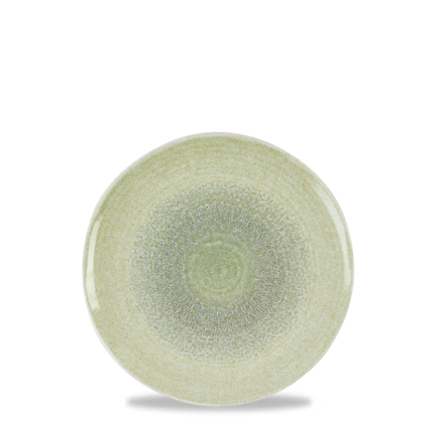 Dudson Harvest Green organisch coupebord 29,5 cm – groen porseleinen bord voor de horeca