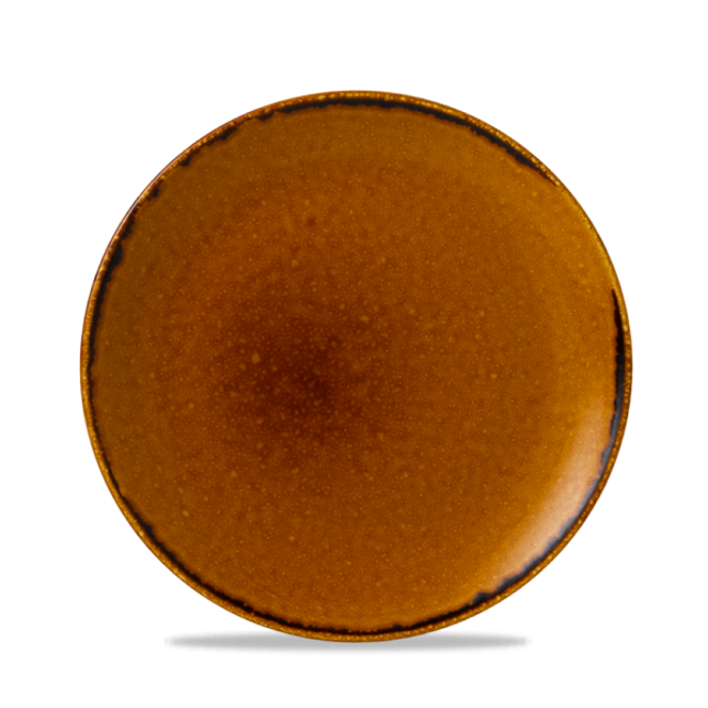 Dudson Harvest Brown coupebord 21,7 cm – bruin porseleinen bord voor restaurants