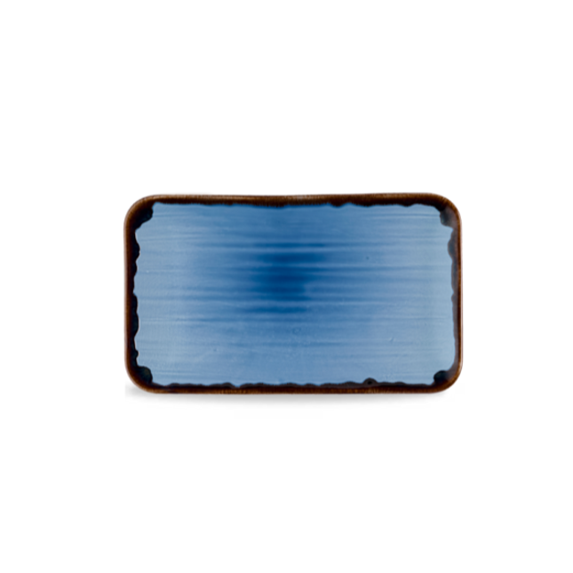 Dudson Harvest Indigo rechthoekig bord 27x16 cm – indigoblauw porselein voor de horeca
