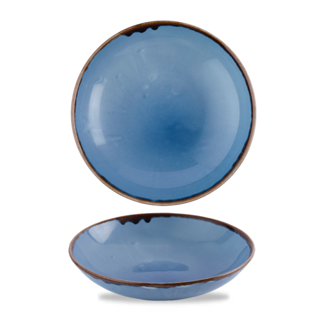 Dudson Harvest Indigo coupekom 18,2 cm – indigoblauwe porseleinen coupekom voor de horeca