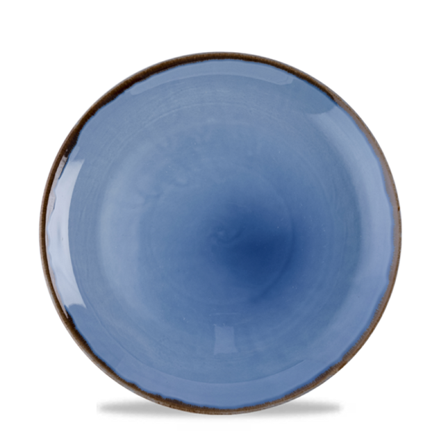 Dudson Harvest Indigo coupebord 21,7 cm – indigoblauw porseleinen bord voor fine dining