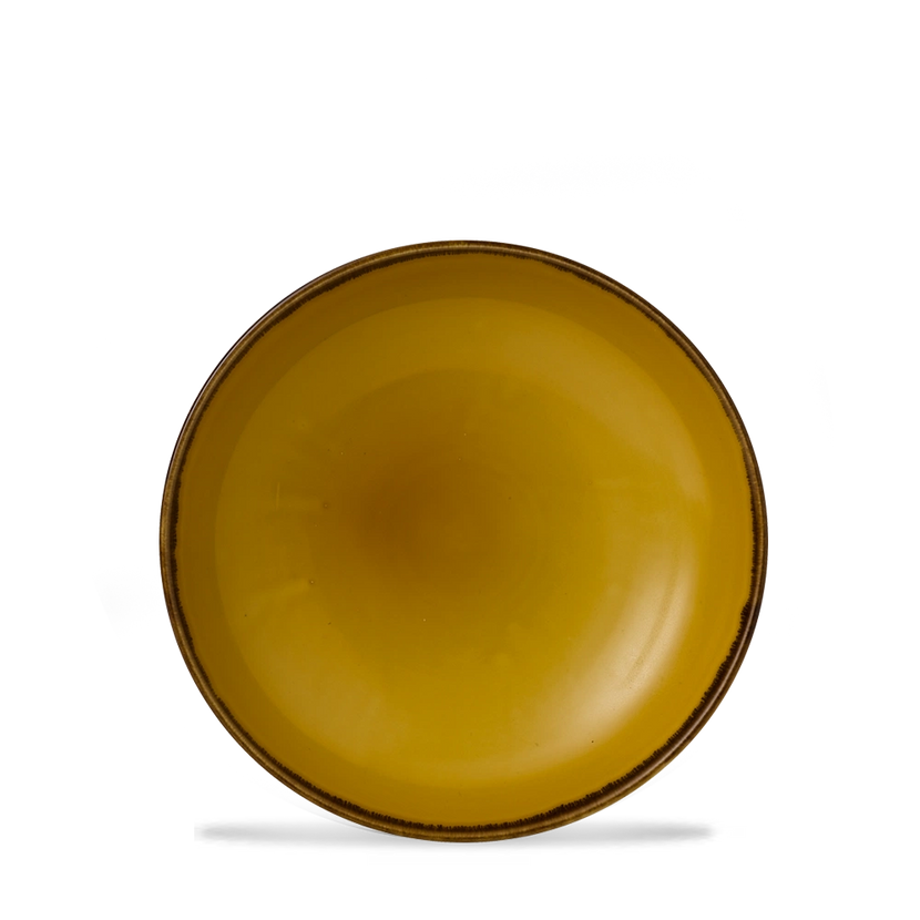 Dudson Harvest Mustard coupekom 18,2 cm – mosterdgele porseleinen coupekom voor de horeca