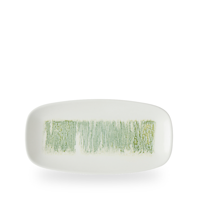 Churchill Lyra Green langwerpig bord 29,8 x 15,3 cm