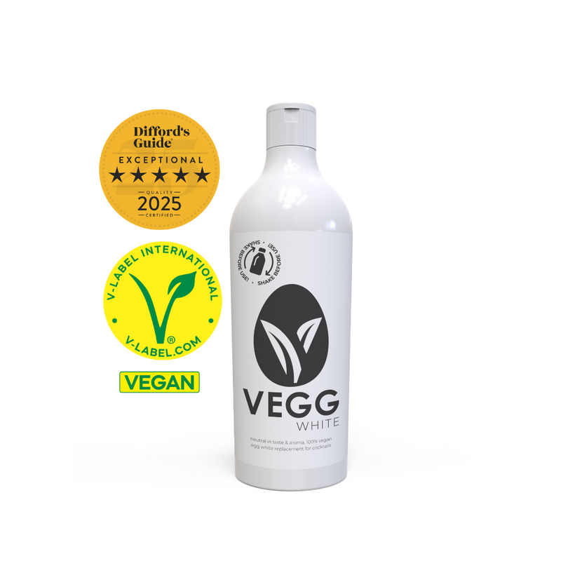 Vegg White 1 L – plantaardig eiwitschuim-alternatief voor cocktails en bargebruik