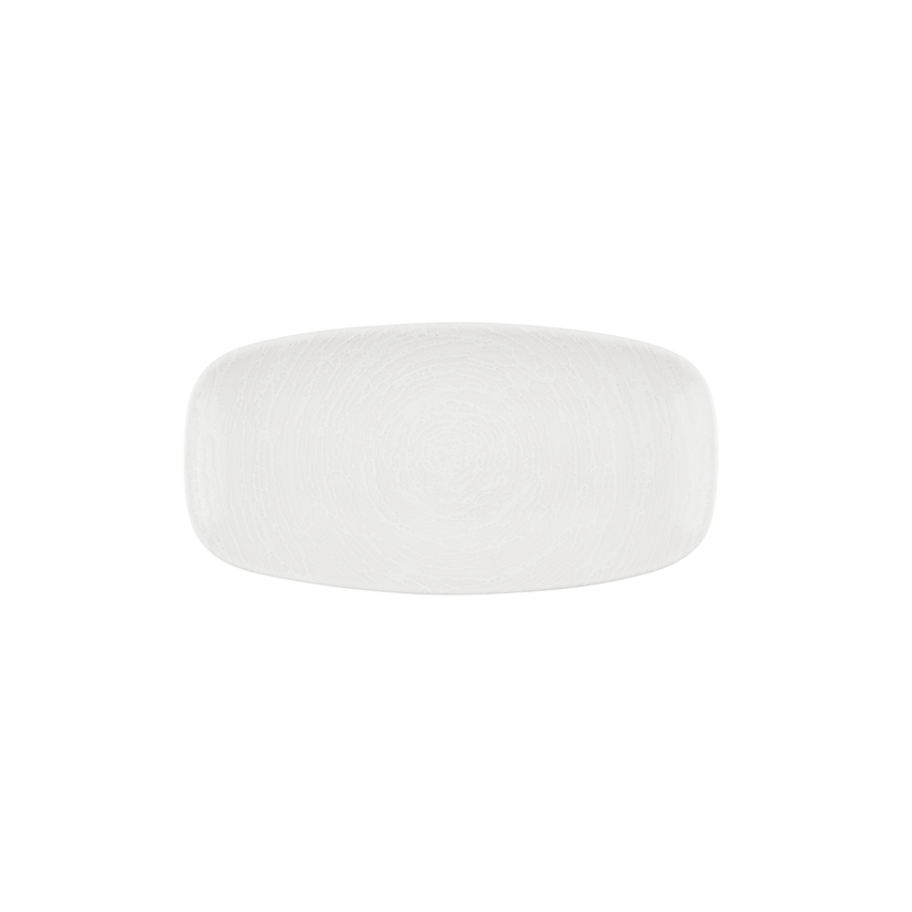 Churchill Inked Elements Ice chef's bord 29,8 x 15,3 cm – ijswit porseleinen serveerbord voor de horeca