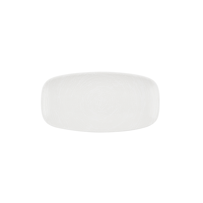 Churchill Inked Elements Ice chef's bord 35,5 x 18,9 cm – ijswit porseleinen bord voor presentaties