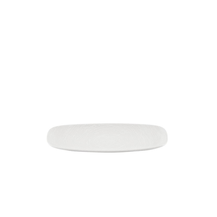 Churchill Inked Elements Ice chef's bord 35,5 x 18,9 cm – ijswit porseleinen serveerbord voor tapas