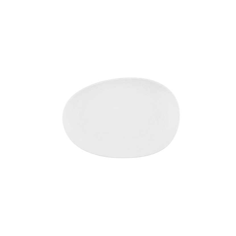Churchill Inked Elements Ice serveerschaal 34,5 x 25 cm – ijswit porseleinen serveerschaal voor buffetten