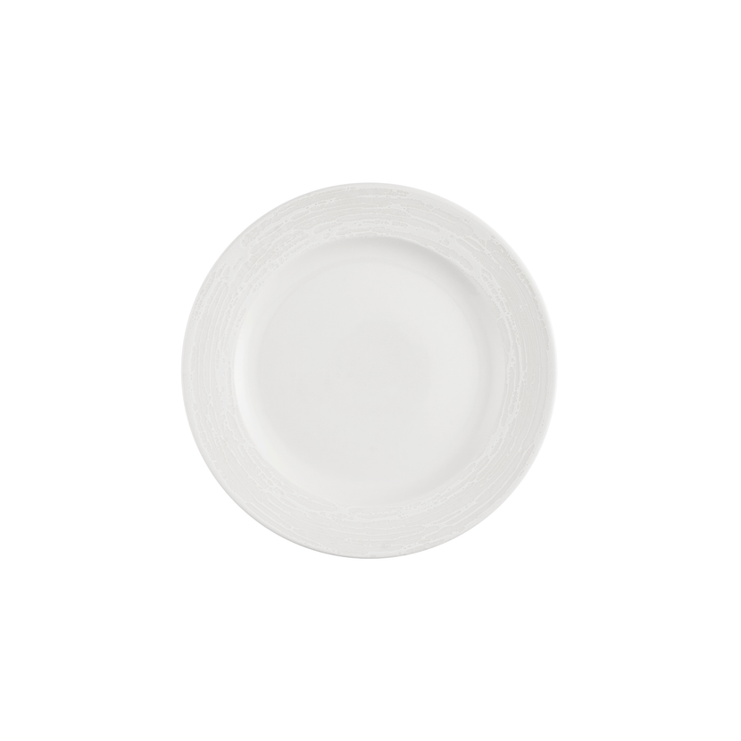 Churchill Inked Elements Ice bord met profiel 21 cm – ijswit porseleinen bord voor cafes en bars