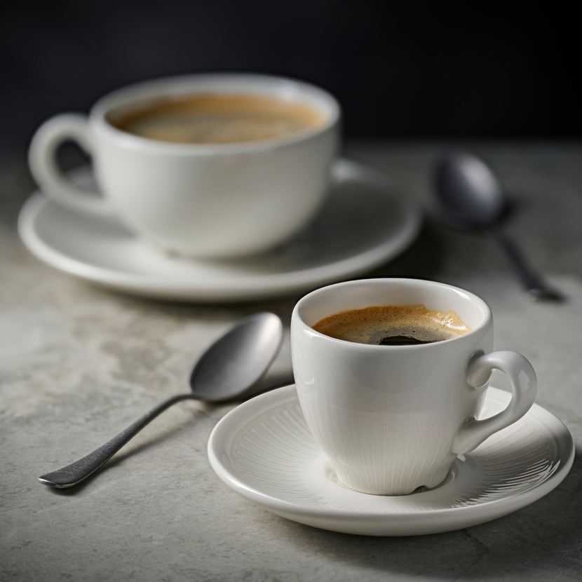 Churchill Era White espressokopje 100 ml – wit porseleinen espressokopje voor bijgerechten