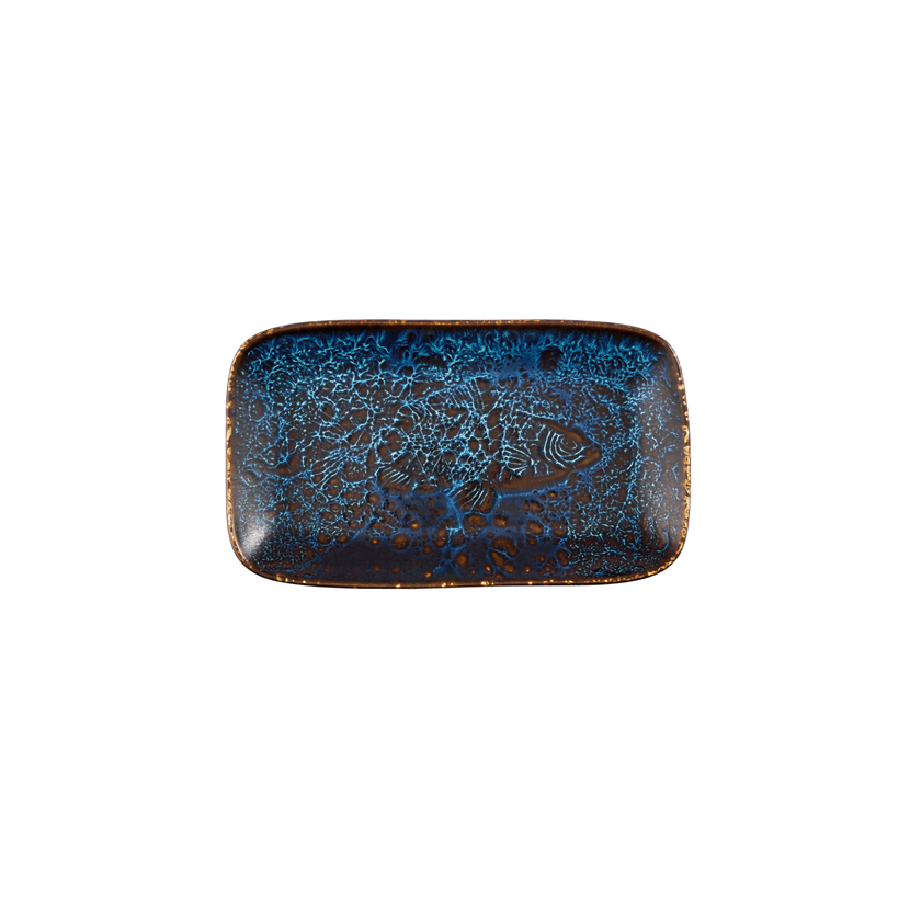 Churchill Cascade Blue diepe schaal 26 x 15 cm – blauw porseleinen serveerschaal voor de horeca