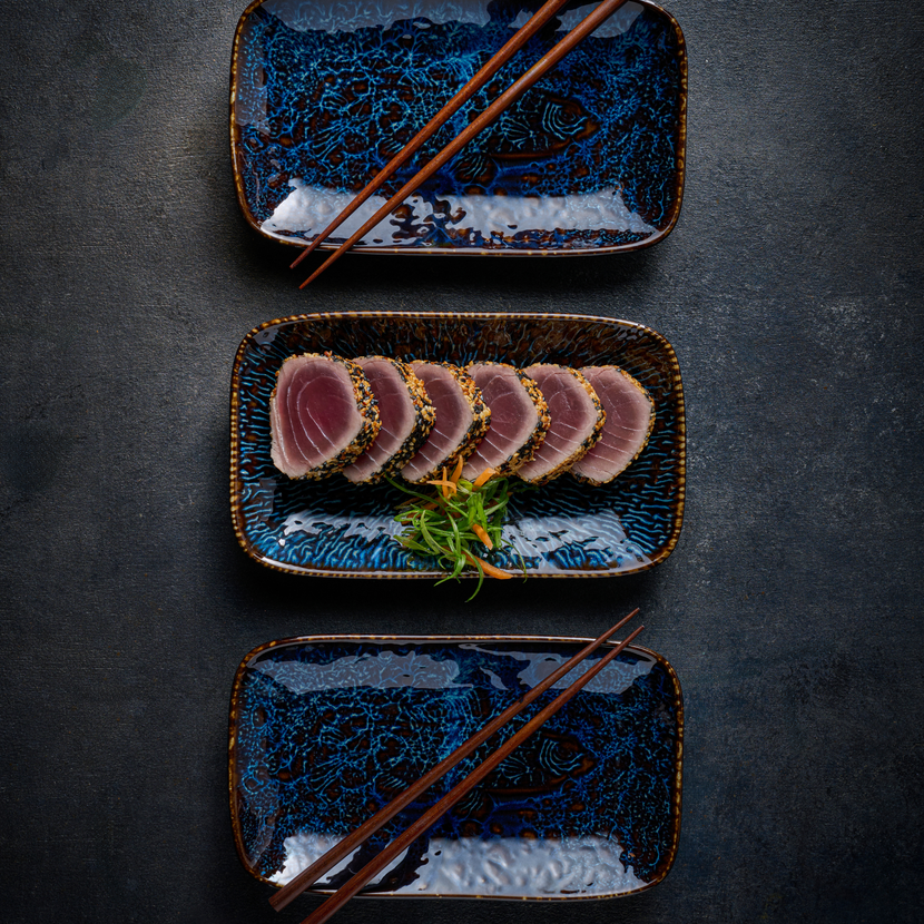 Churchill Cascade Blue diepe schaal 26 x 15 cm – blauw porseleinen schaal voor soep en salade
