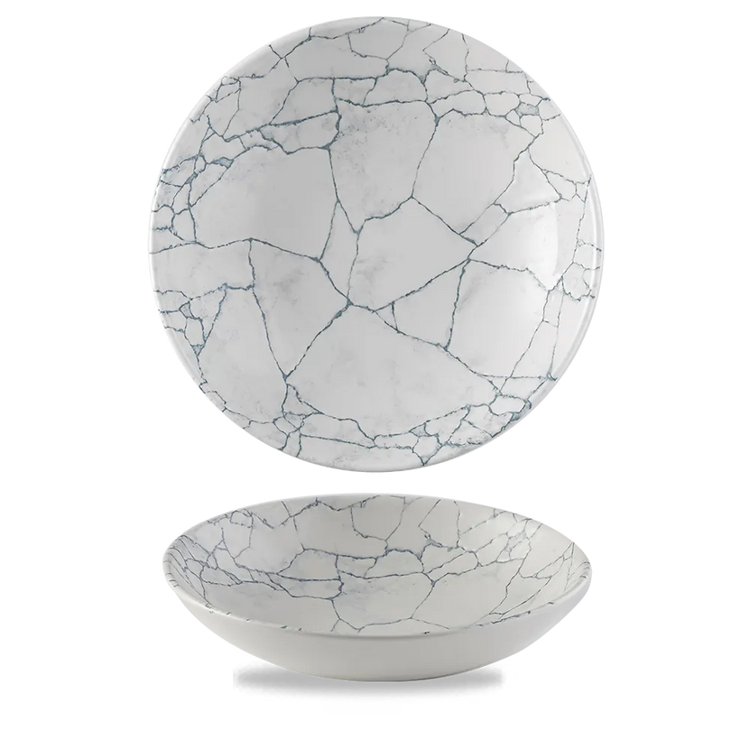 Churchill Kintsugi Pearl Grey Evolve coupekom 24,8 cm – parelgrijze pastakom voor de horeca