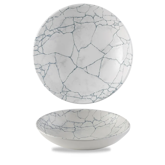 Churchill Kintsugi Pearl Grey Evolve coupekom 24,8 cm – parelgrijze pastakom voor de horeca