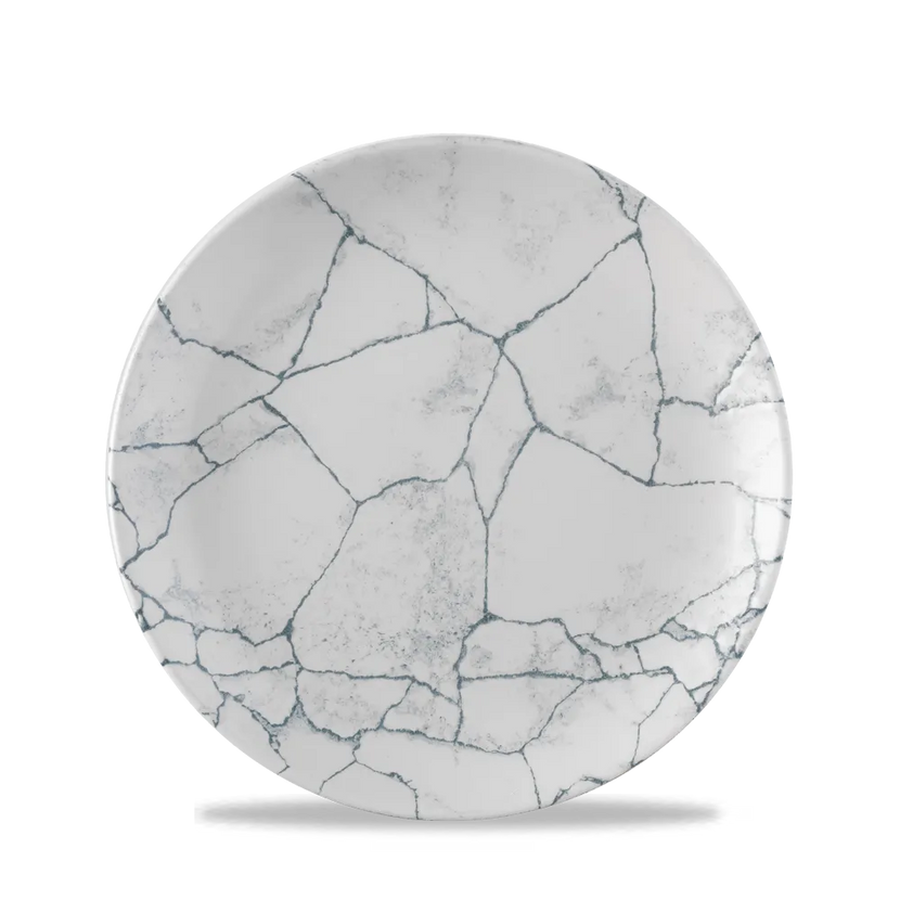 Churchill Kintsugi Pearl Grey Evolve coupebord 21,7 cm – parelgrijs dessertbord voor restaurants
