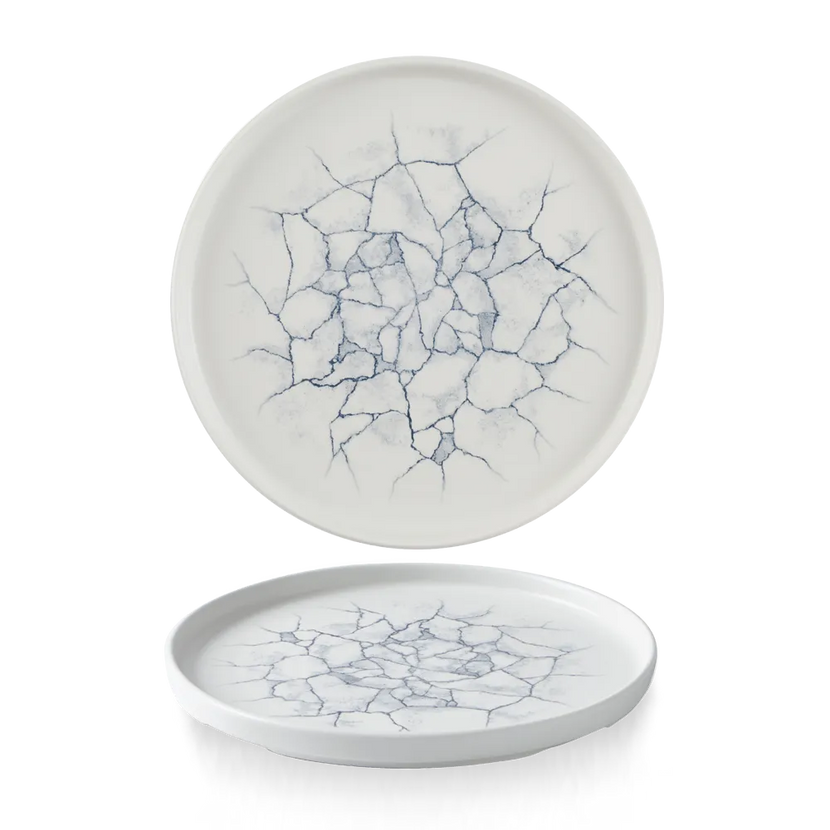 Churchill Pearl Grey bord met rand 26 cm – parelgrijs dinerbord voor de horeca