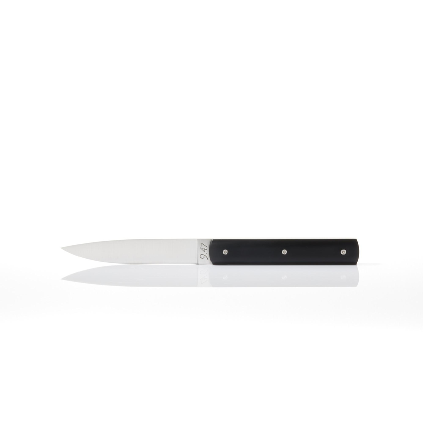 Perceval tafelmes zwart – Frans steakmes met zwart heft voor restaurant en fine dining