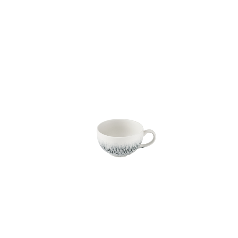 Churchill Lume Black cappuccinokop 227 ml – zwart porseleinen koffiekop voor de horeca