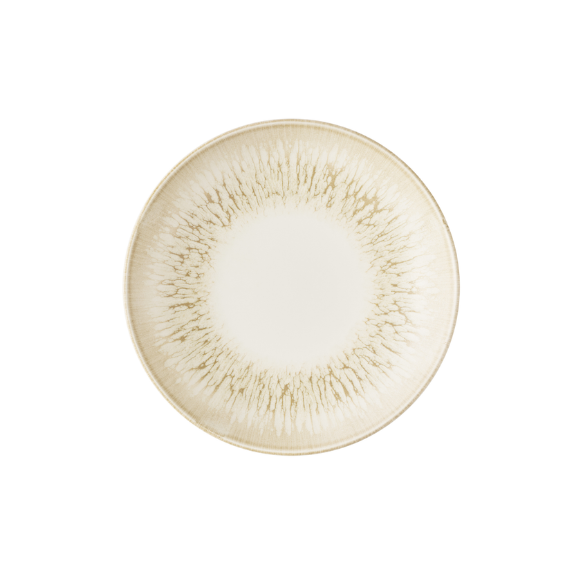 Churchill Lume Natural coupekom 24,8 cm – naturel porseleinen kom voor voorgerechten