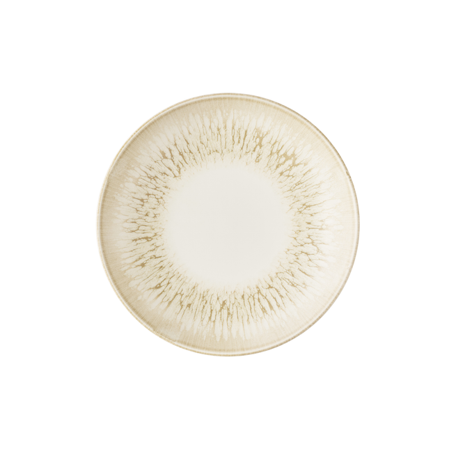 Churchill Lume Natural coupekom 24,8 cm – naturel porseleinen kom voor voorgerechten