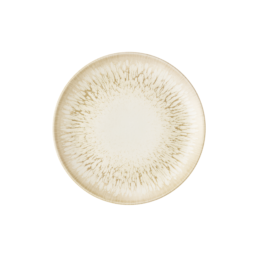Churchill Lume Natural coupebord 26 cm – naturel porseleinen bord voor presentaties