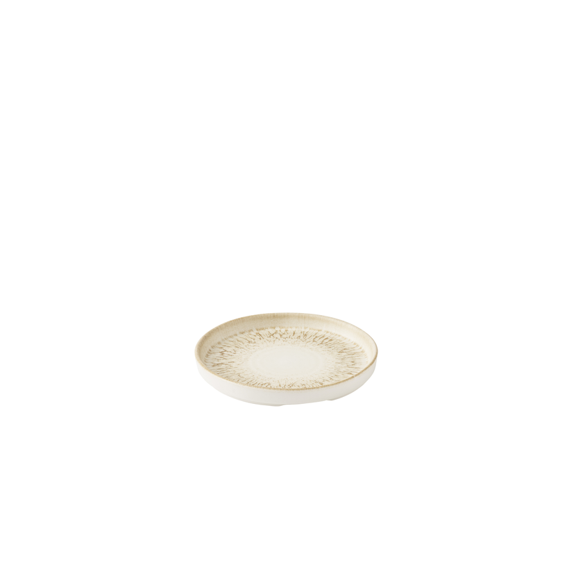 Churchill Lume Natural bord met rand 15,7 cm – naturel porseleinen bordje voor restaurants
