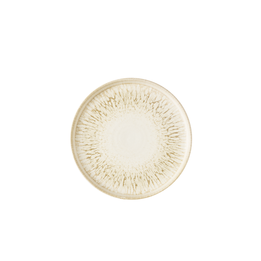 Churchill Lume Natural bord met rand 21 cm – naturel porseleinen bord voor hotels en brasseries