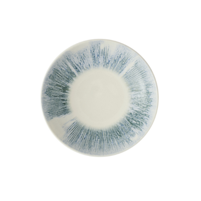 Churchill Lyra Blue coupekom 24,8 cm – blauw porseleinen kom voor soep en pasta