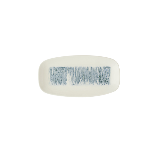 Churchill Lyra Blue ovaal bord 29,8 x 15,3 cm – blauw porseleinen bord voor bijgerechten