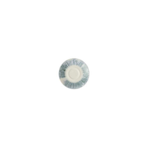Churchill Lyra Blue schotel 11,8 cm – blauw porseleinen schotel voor espressokopjes
