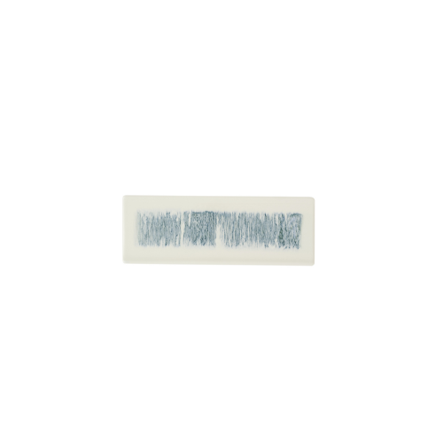 Churchill Lyra Blue serveerplank 25 x 9 cm – blauw porseleinen tapasplank voor hapjes