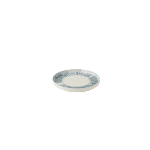 Churchill Lyra Blue bord met rand 21 cm – blauw porseleinen bord voor de horeca