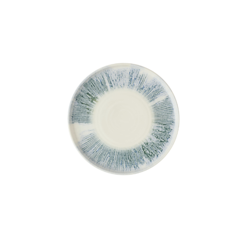 Churchill Lyra Blue bord met rand 26 cm – blauw porseleinen bord voor restaurants