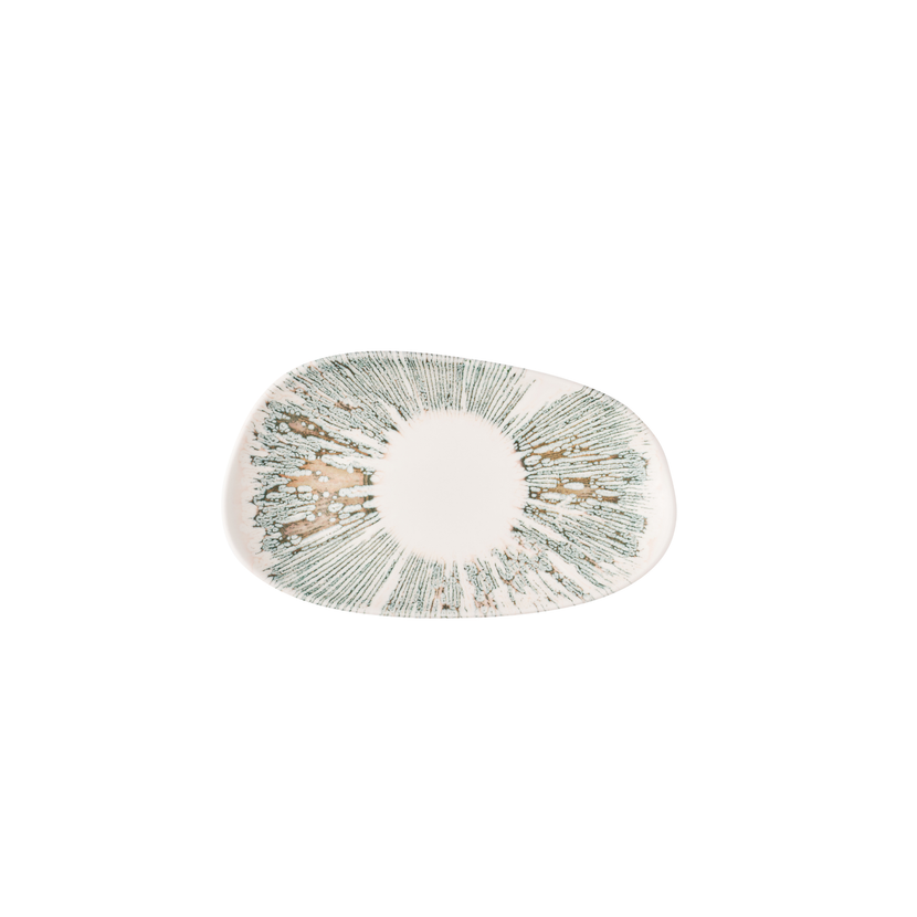 Churchill Lyra Pink Opal ovaal bord 22 x 13 cm – zacht roze porseleinen bord voor voorgerechten en tapas