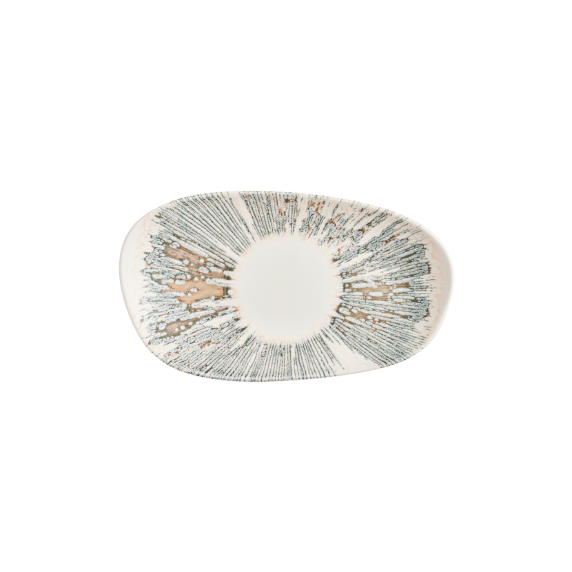 Churchill Lyra Pink Opal ovaal bord 26 x 15 cm – zacht roze porseleinen bord voor bijgerechten