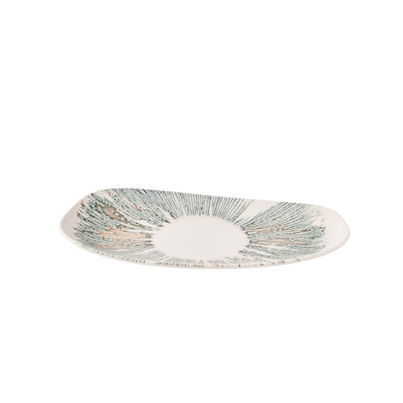 Churchill Lyra Pink Opal ovaal bord 35 x 18,5 cm – zacht roze porseleinen bord voor fine dining