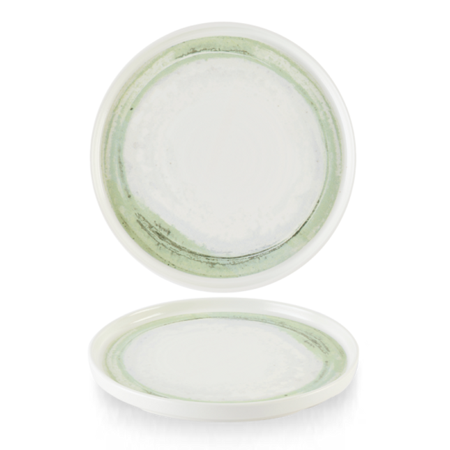 Dudson Finca Flint bord met opstaande rand 26 cm – vuursteengrijs porseleinen bord voor de horeca