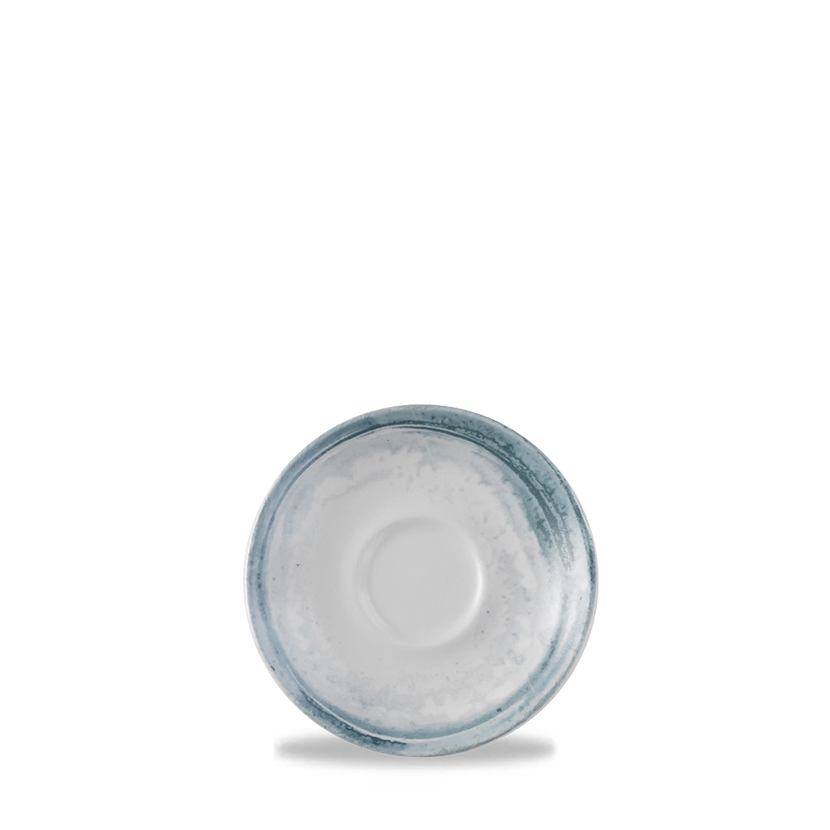 Dudson Finca Limestone cappuccinoschotel 15,6 cm – kalksteenbeige porseleinen schotel voor de horeca