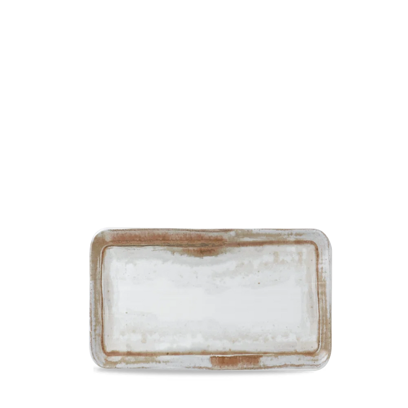 Dudson Sandstone organisch rechthoekig bord 27x16 cm – zandsteenkleurig porselein voor de horeca