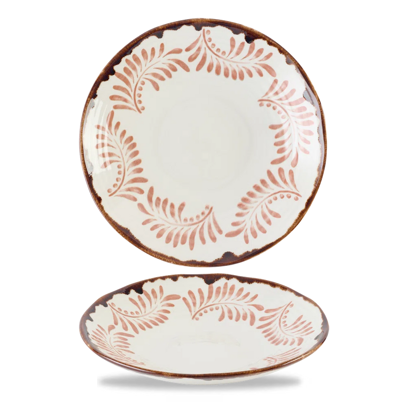Dudson Harvest Terracotta organische coupekom 27,9 cm – terracotta porseleinen kom voor fine dining