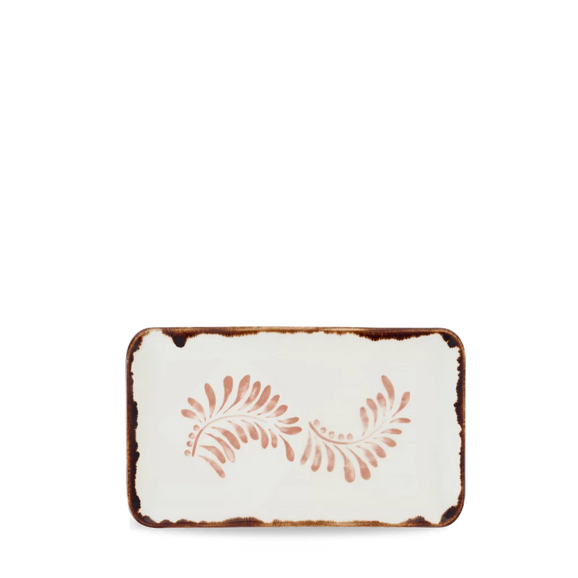 Dudson Harvest Terracotta organisch rechthoekig bord 27x16 cm – terracotta porselein voor de horeca