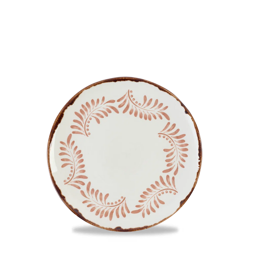 Dudson Harvest Terracotta organisch coupebord 29,5 cm – terracotta porseleinen bord voor fine dining
