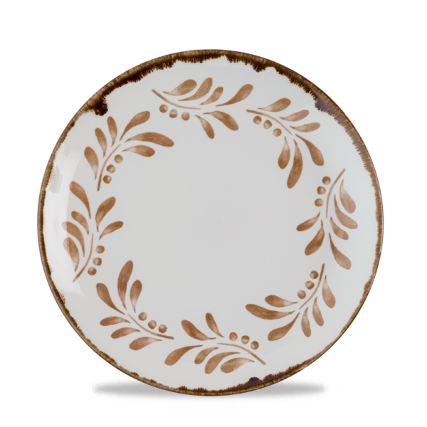 Dudson Harvest Mediterranean Terracotta coupebord 21,7 cm – terracotta porseleinen bord voor fine dining