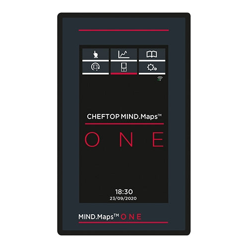 EMGA CheftOP Mind.One 5 x 2/3 GN 230V van nabij – bedieningsknoppen en ovenkamer