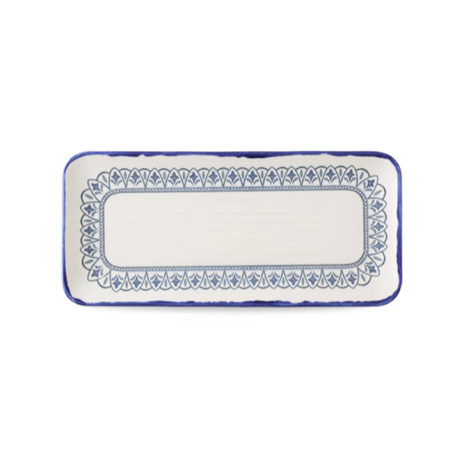 Dudson Harvest Mediterranean rechthoekige serveerschaal 34,6x15,6 cm – mediterraan porselein voor de horeca