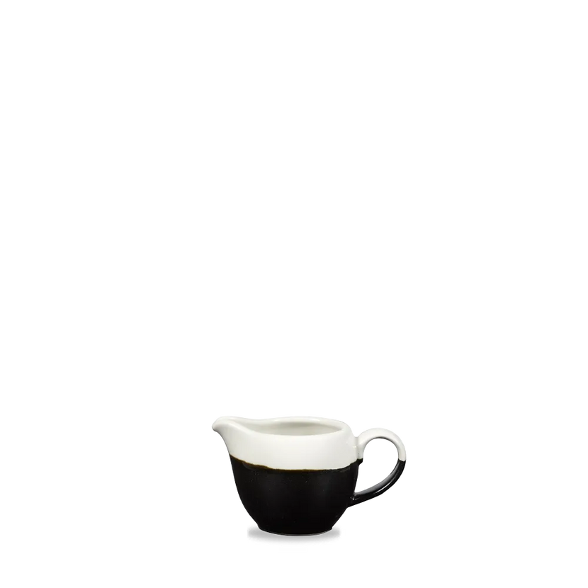 Churchill Monochrome Onyx Black kannetje 118 ml – zwart porseleinen melkkannetje voor koffie