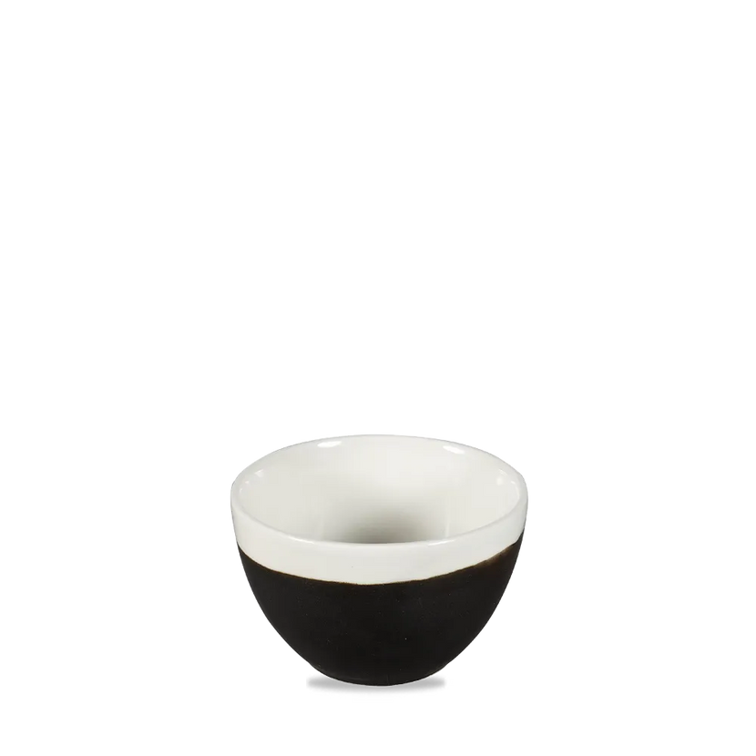 Churchill Monochrome Onyx Black suikerpot 237 ml – zwarte porseleinen suikerpot voor de horeca