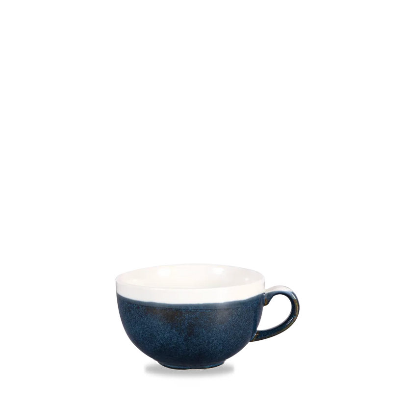 Churchill Monochrome Sapphire Blue cappuccinokop 355 ml – grote blauwe kop voor cappuccino